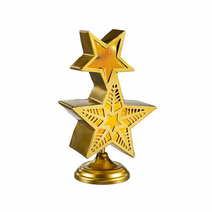 Stacked Star LED Color Changing Garden Statue, 14" H | Plow & Hearth