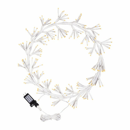 Outdoor LED Frame Wreath with Warm White Lights | Plow & Hearth