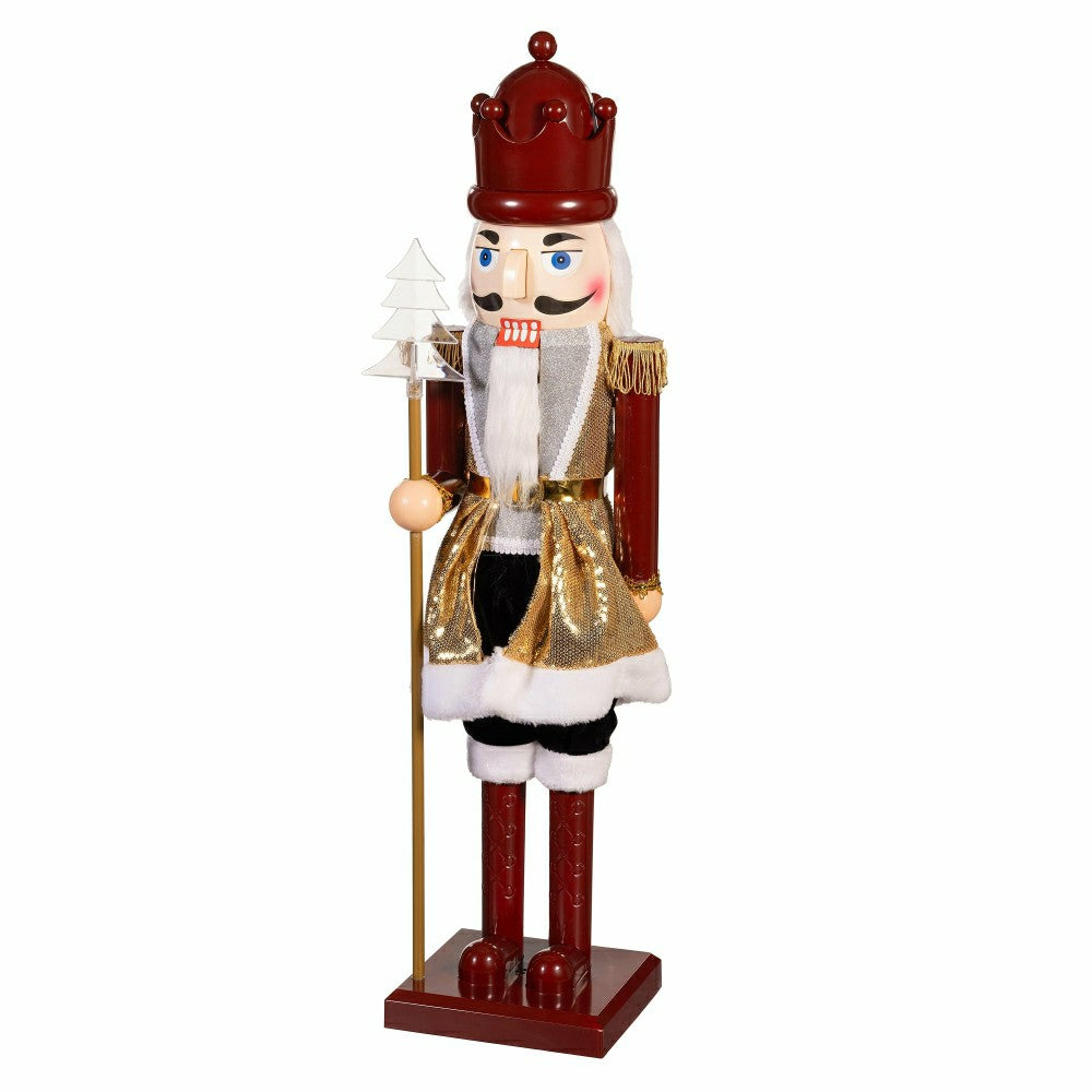 Nutcracker LED Musical Statue, 31"H | Plow & Hearth