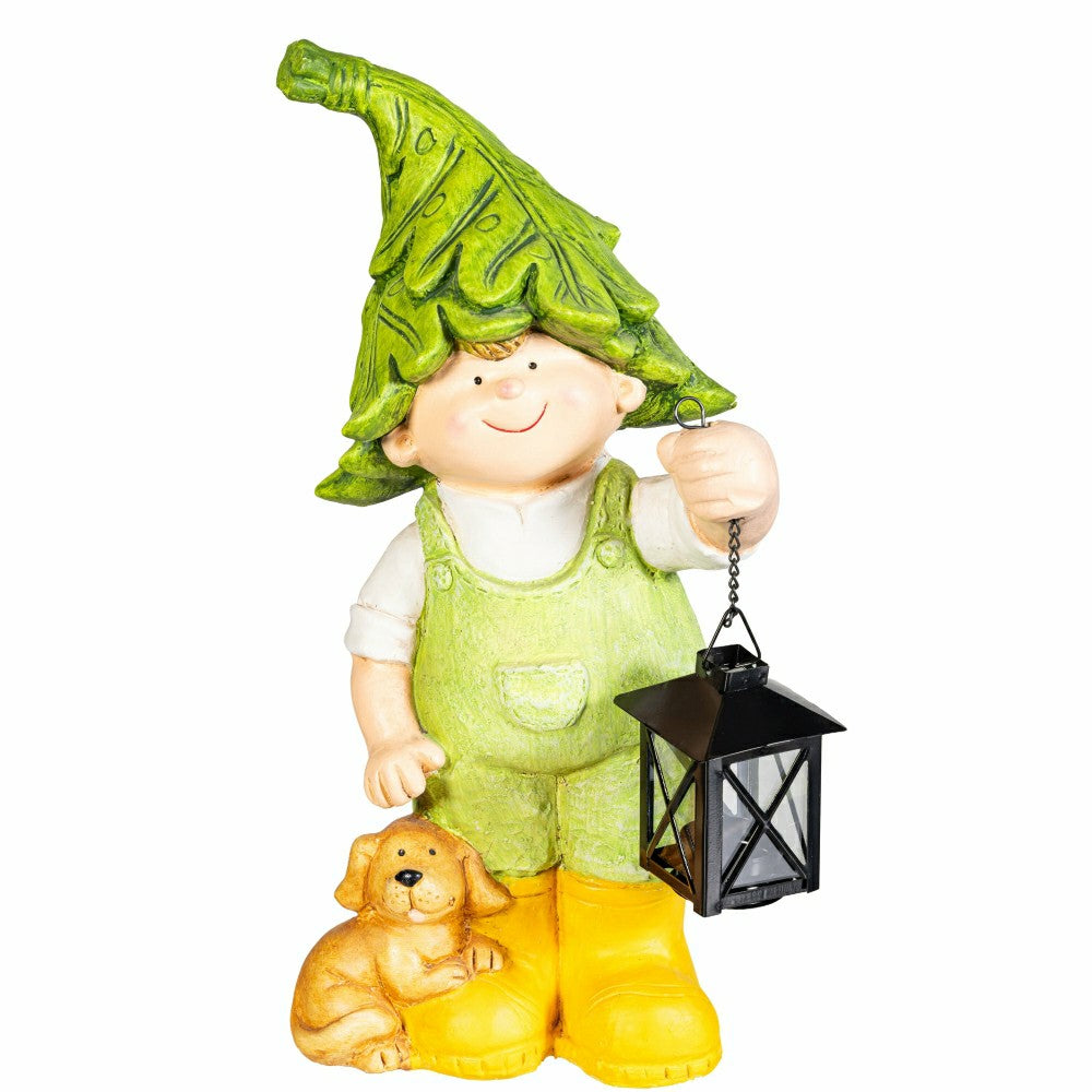 Garden Friends Statues with Lanterns, Set of 2 | Plow & Hearth