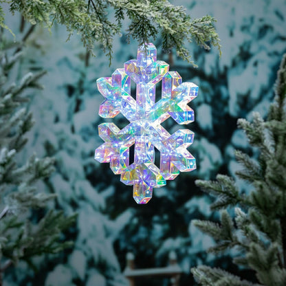 Pearl and Pine Outdoor Lamp & Lighting, LED Snowflake, 16"H | Plow & Hearth
