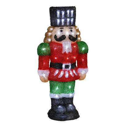 Nutcracker LED Acrylic Statue, 16"H | Plow & Hearth