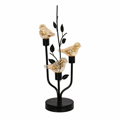 3 Birds LED Lit Metal Table Decor, 17" | Plow & Hearth