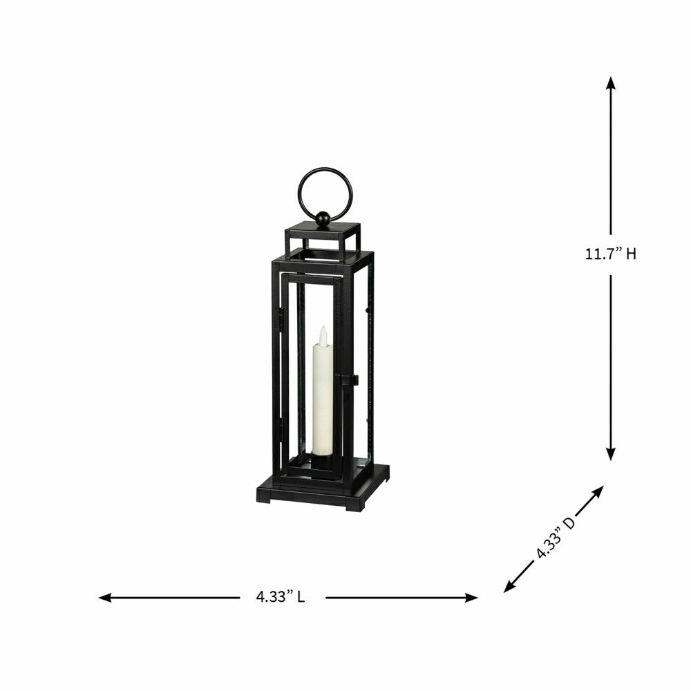 Tower Lantern LED Tapered Set of 3 with Black Finish | Plow & Hearth