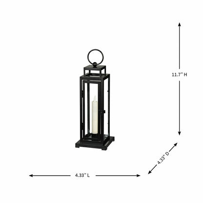 Tower Lantern LED Tapered Set of 3 with Black Finish | Plow & Hearth