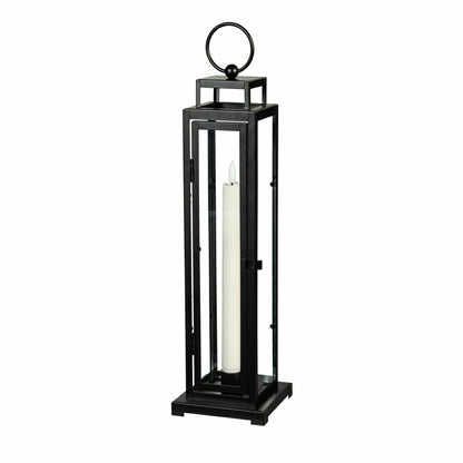Tower Lantern LED Tapered Set of 3 with Black Finish | Plow & Hearth