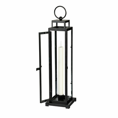 Tower Lantern LED Tapered Set of 3 with Black Finish | Plow & Hearth