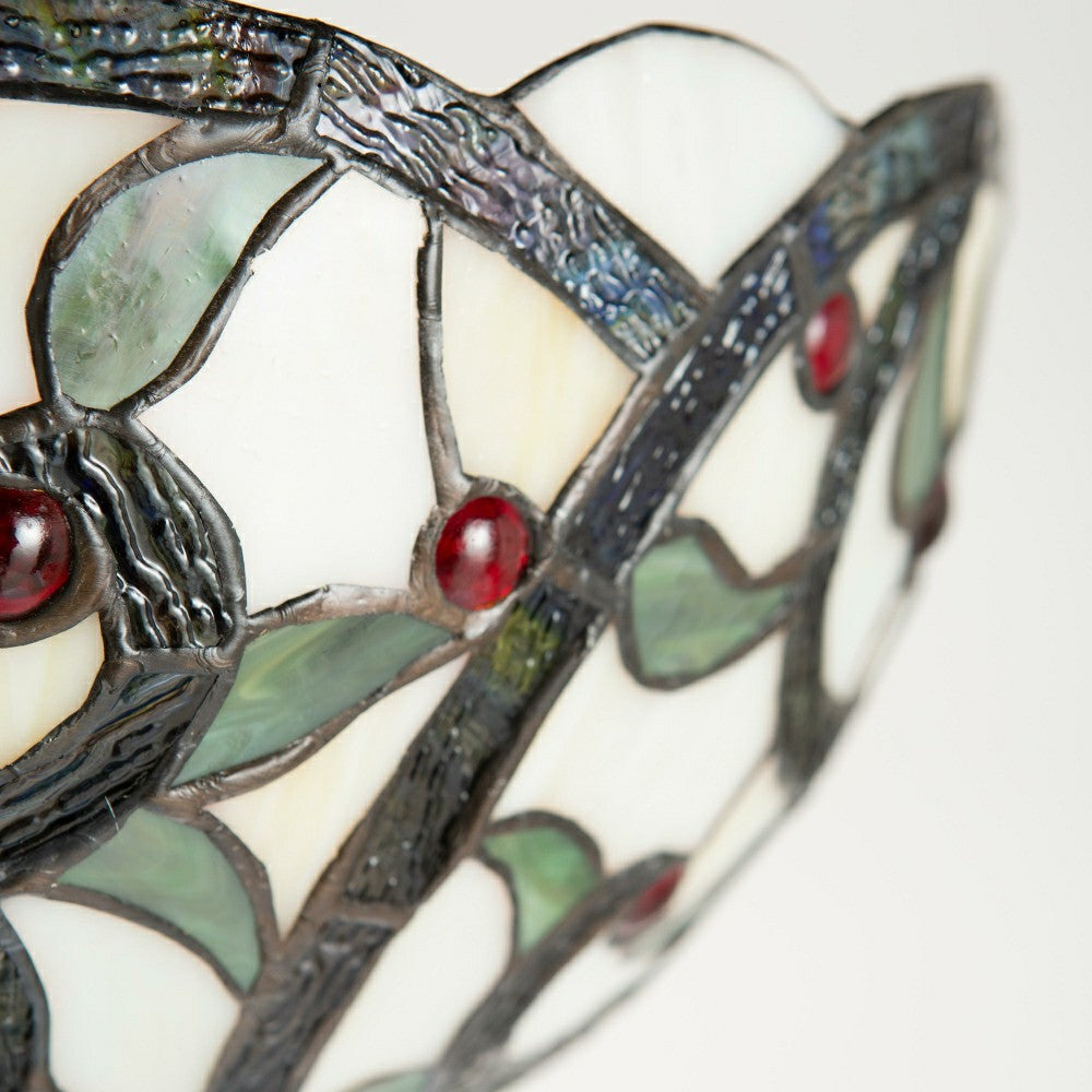 Red Jewels Stained Glass Floor Lamp | Plow & Hearth