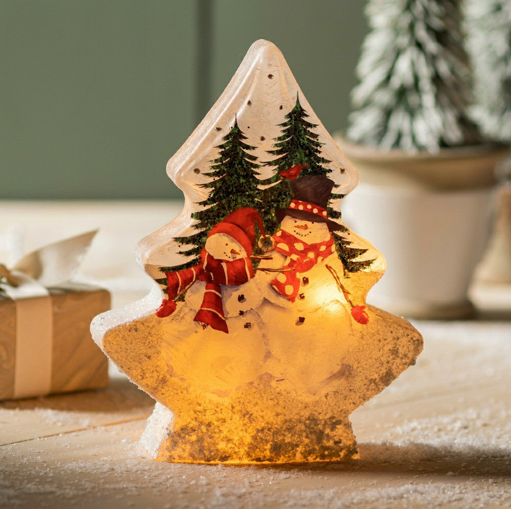 Snowmen Tabletop Accent Light | Plow & Hearth
