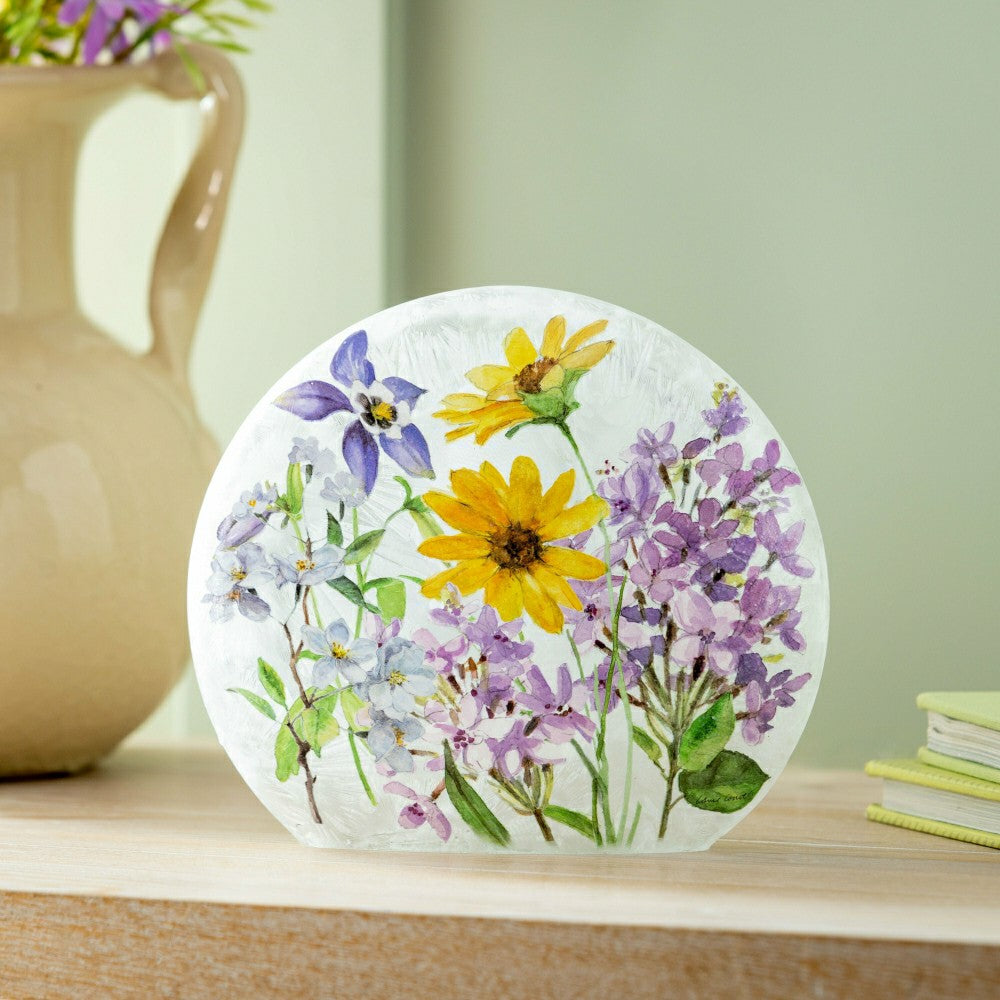 Gingham Florals Lighted Orb | Plow & Hearth