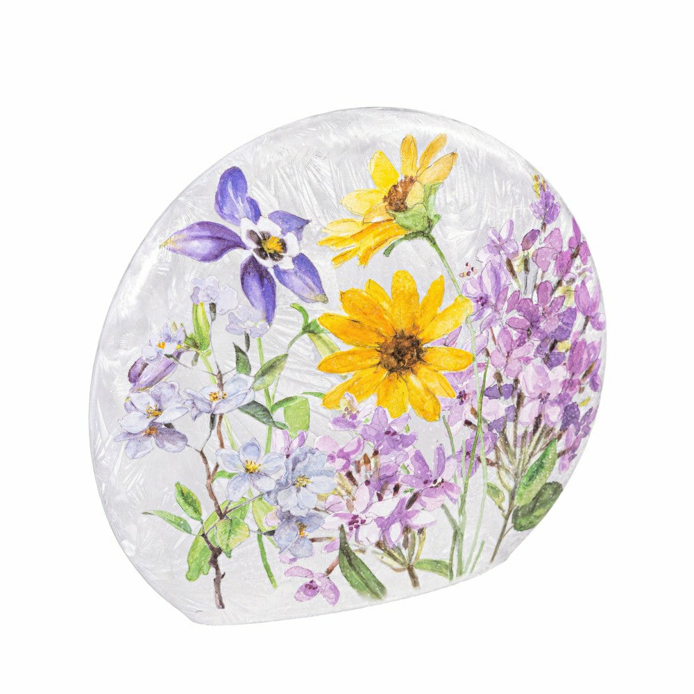 Gingham Florals Lighted Orb | Plow & Hearth