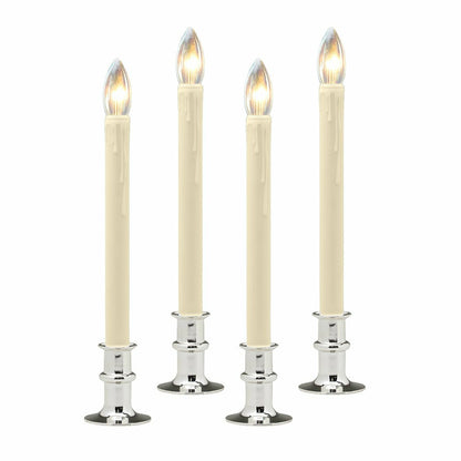 Adjustable Window Candle with Timer, Set of 4 | Plow & Hearth