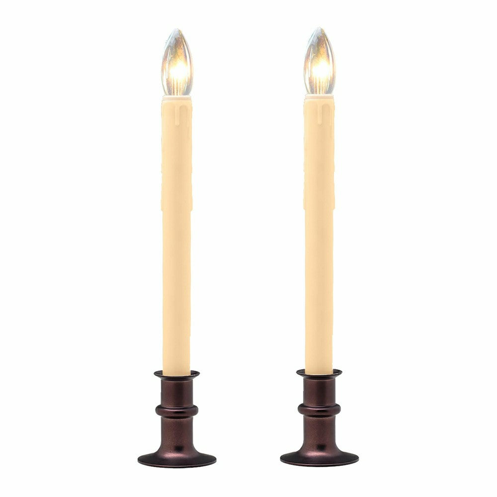 Adjustable Window Candle with Timer, Set of 2 | Plow & Hearth