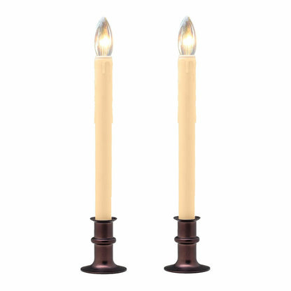 Adjustable Window Candle with Timer, Set of 2 | Plow & Hearth