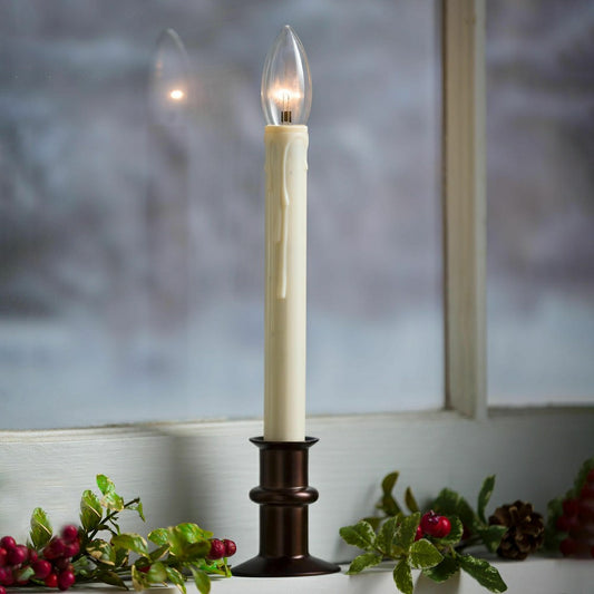 Adjustable Window Hugger Candles, Set of 4 with Remote | Plow & Hearth