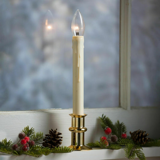 Adjustable Window Hugger Candles, Set of 4 with Remote | Plow & Hearth