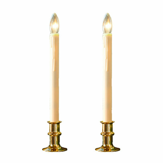 Adjustable Window Candle with Timer, Set of 2 | Plow & Hearth