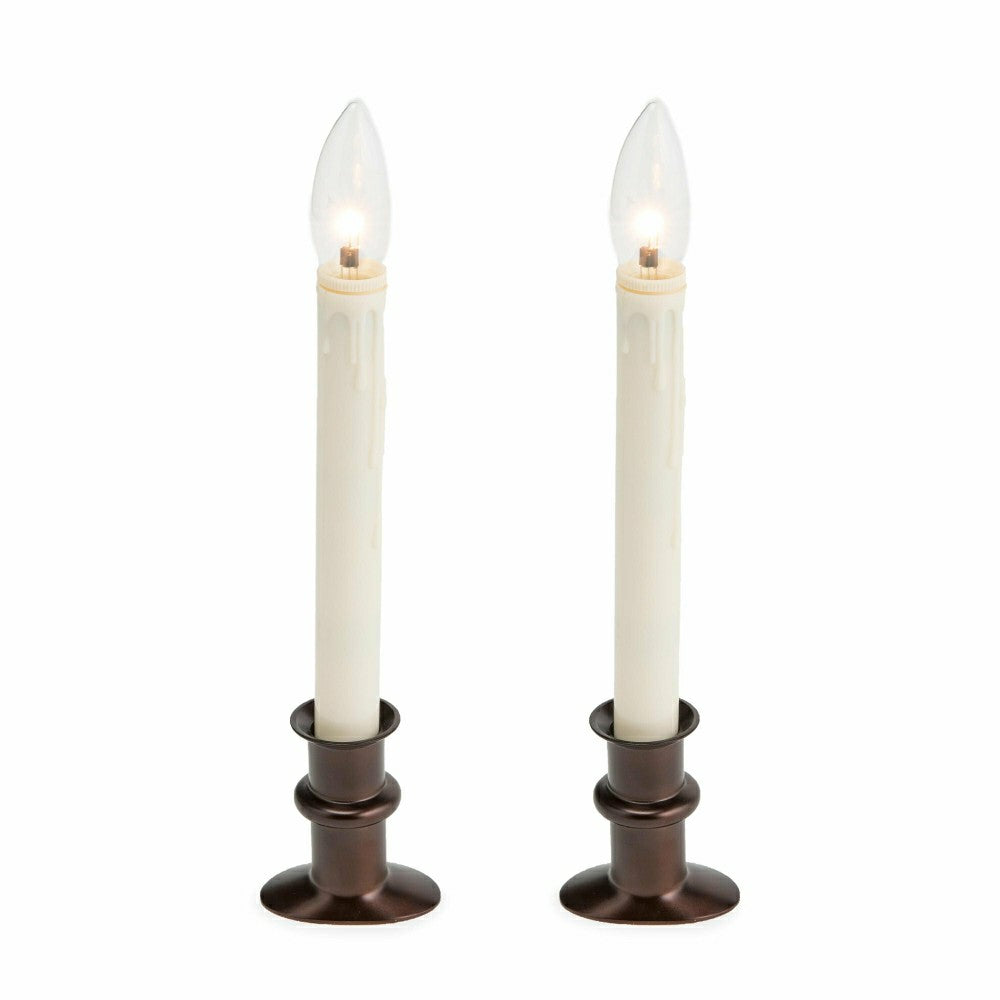 Adjustable Window Hugger Candles, Set of 2 | Plow & Hearth