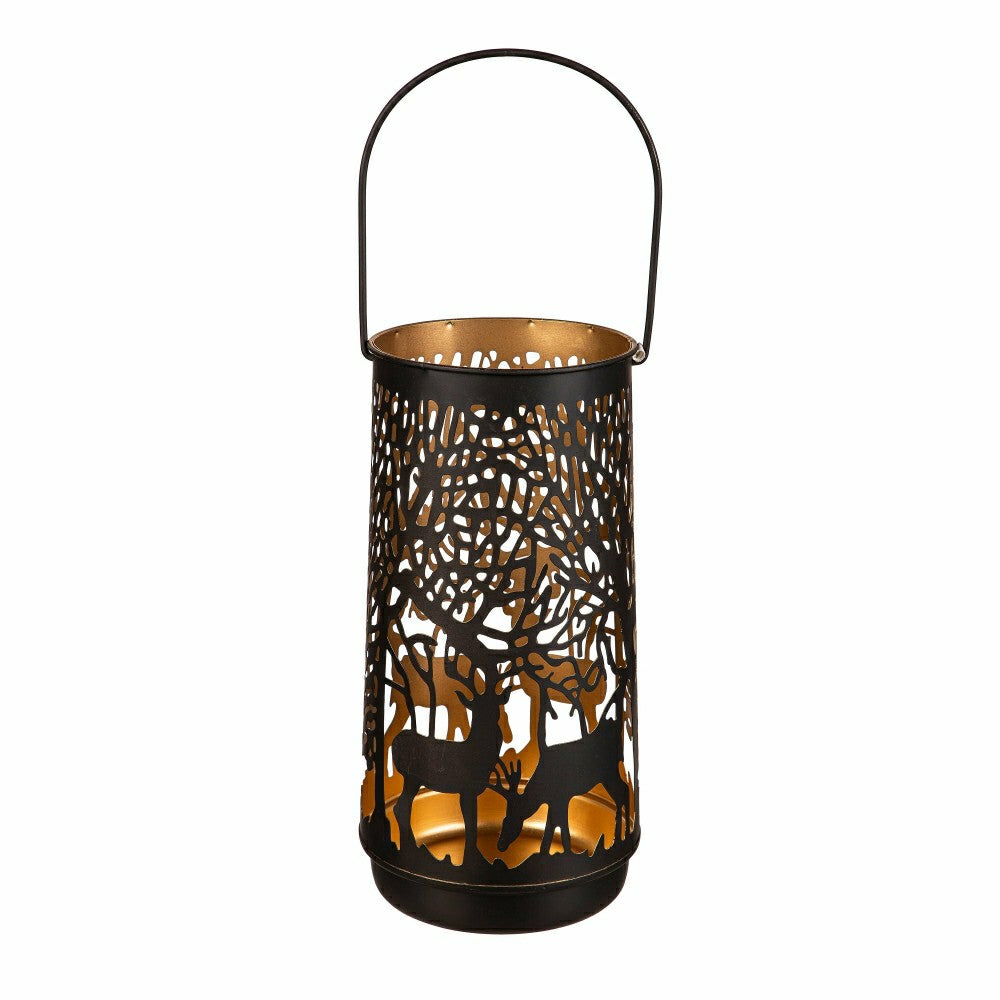 Woodland Storybook Outdoor Lamp & Lighting, Metal Lantern, Woodland Fo | Plow & Hearth