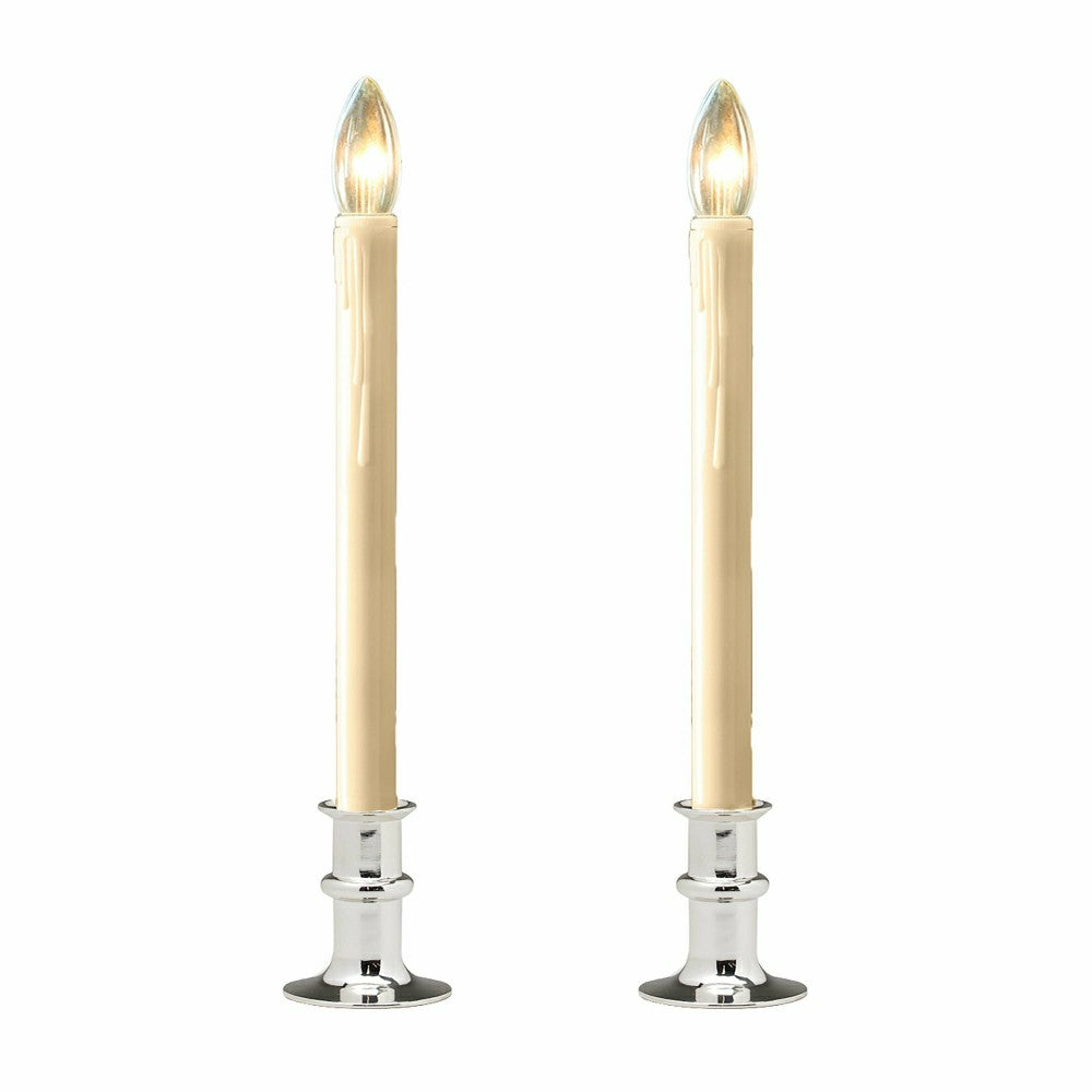 Adjustable Window Candle with Timer, Set of 2 | Plow & Hearth