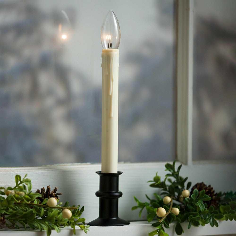 Adjustable Window Hugger Candles, Set of 4 with Remote | Plow & Hearth