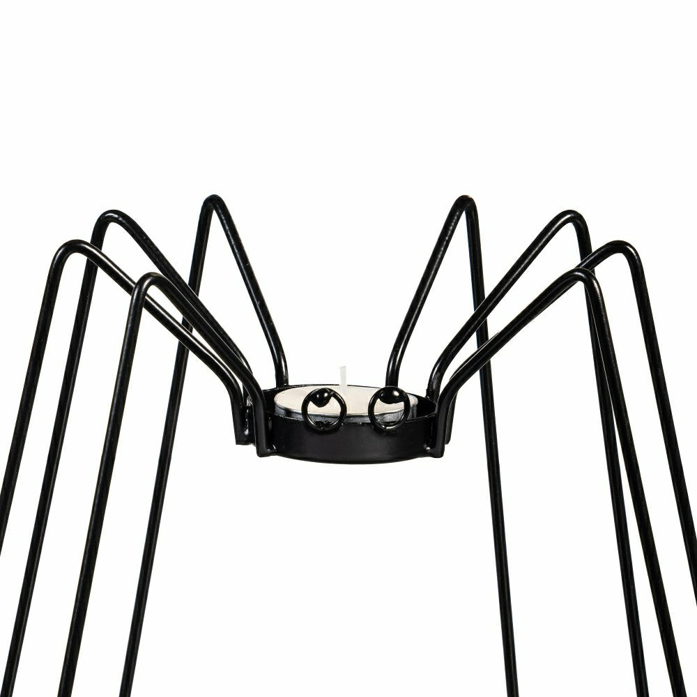 Haunted House Spider Metal Candle Holder Set | Plow & Hearth