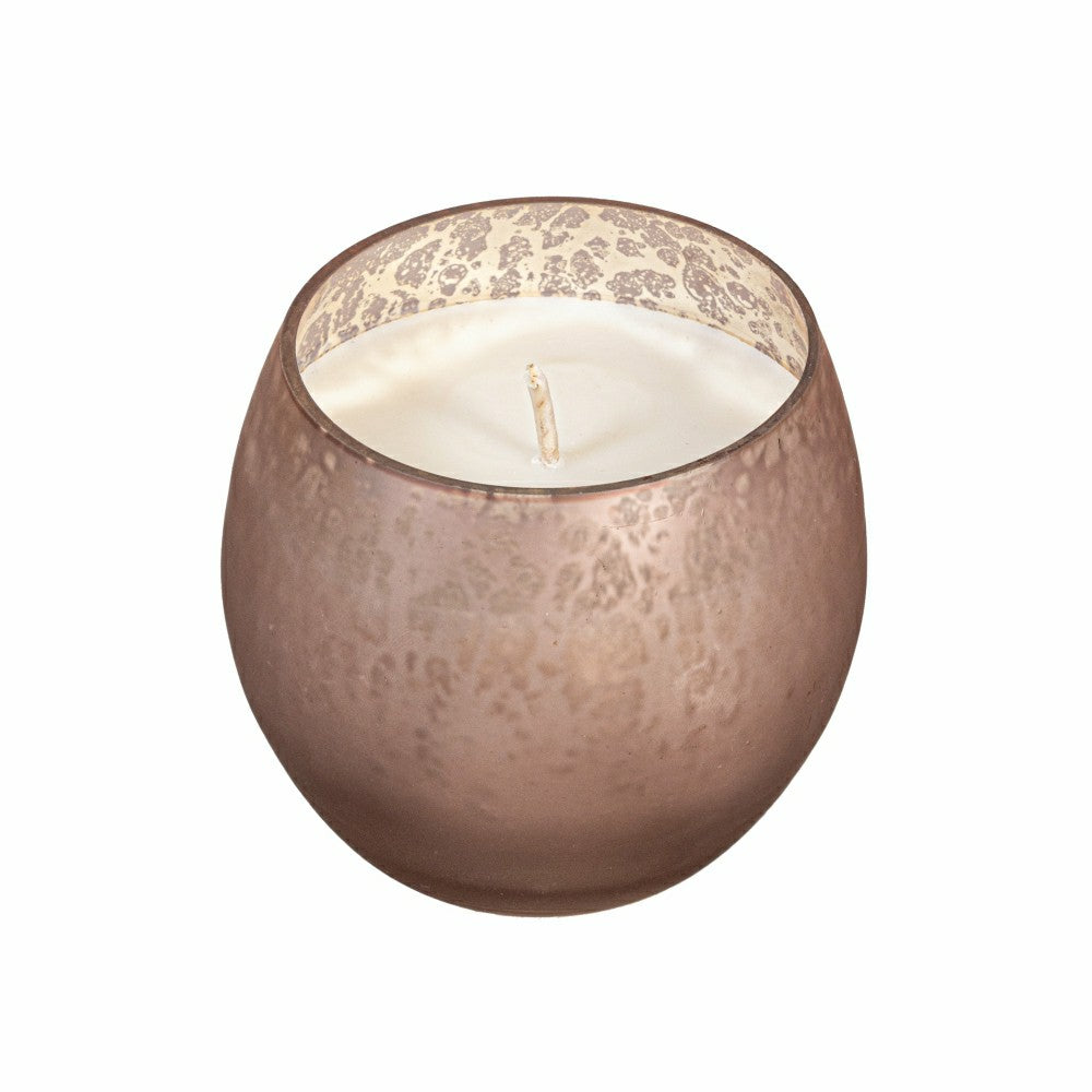 Egg Shape Mercury Glass Candle, Rose Smoke | Plow & Hearth