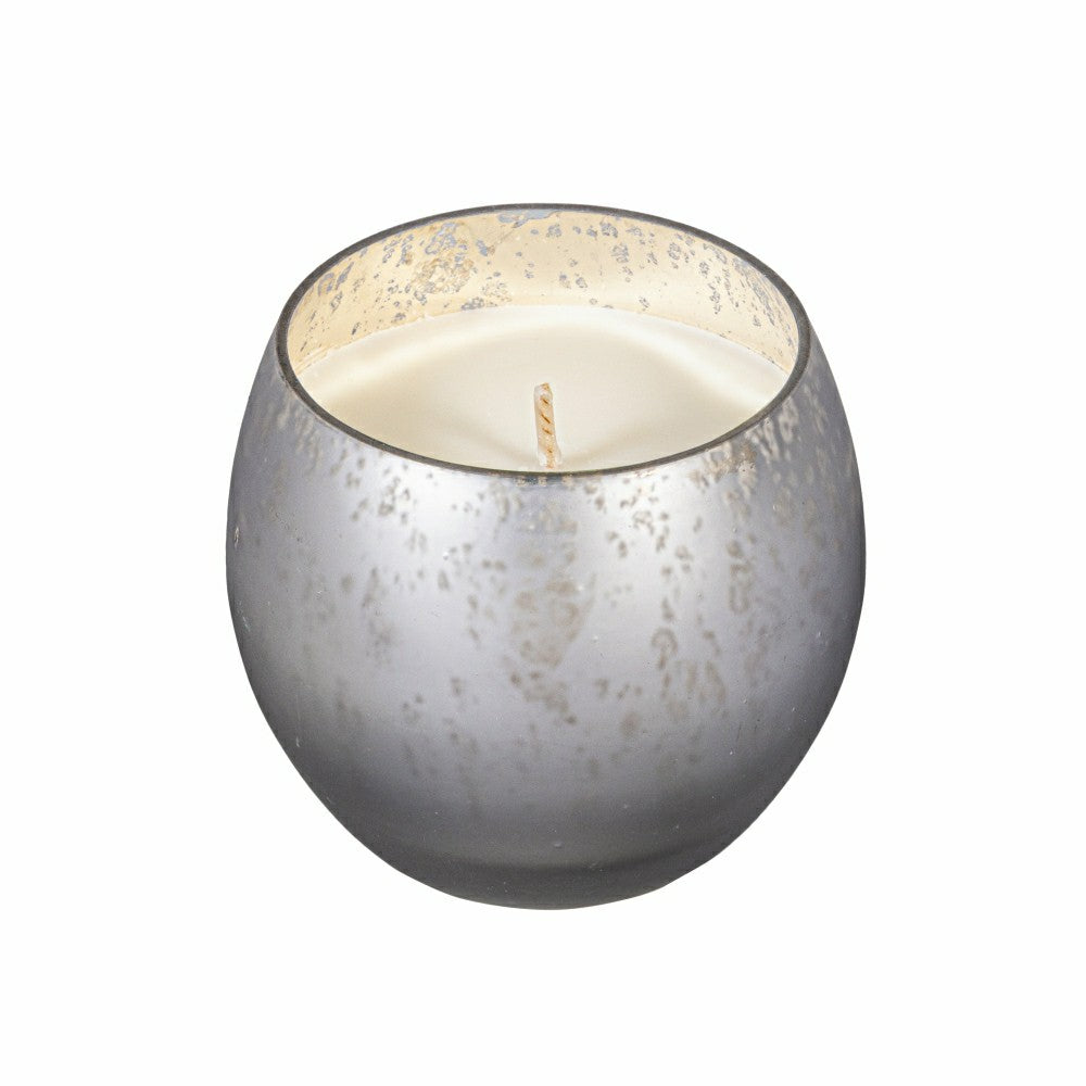 Egg Shape Mercury Glass Candle, Ancient Water | Plow & Hearth