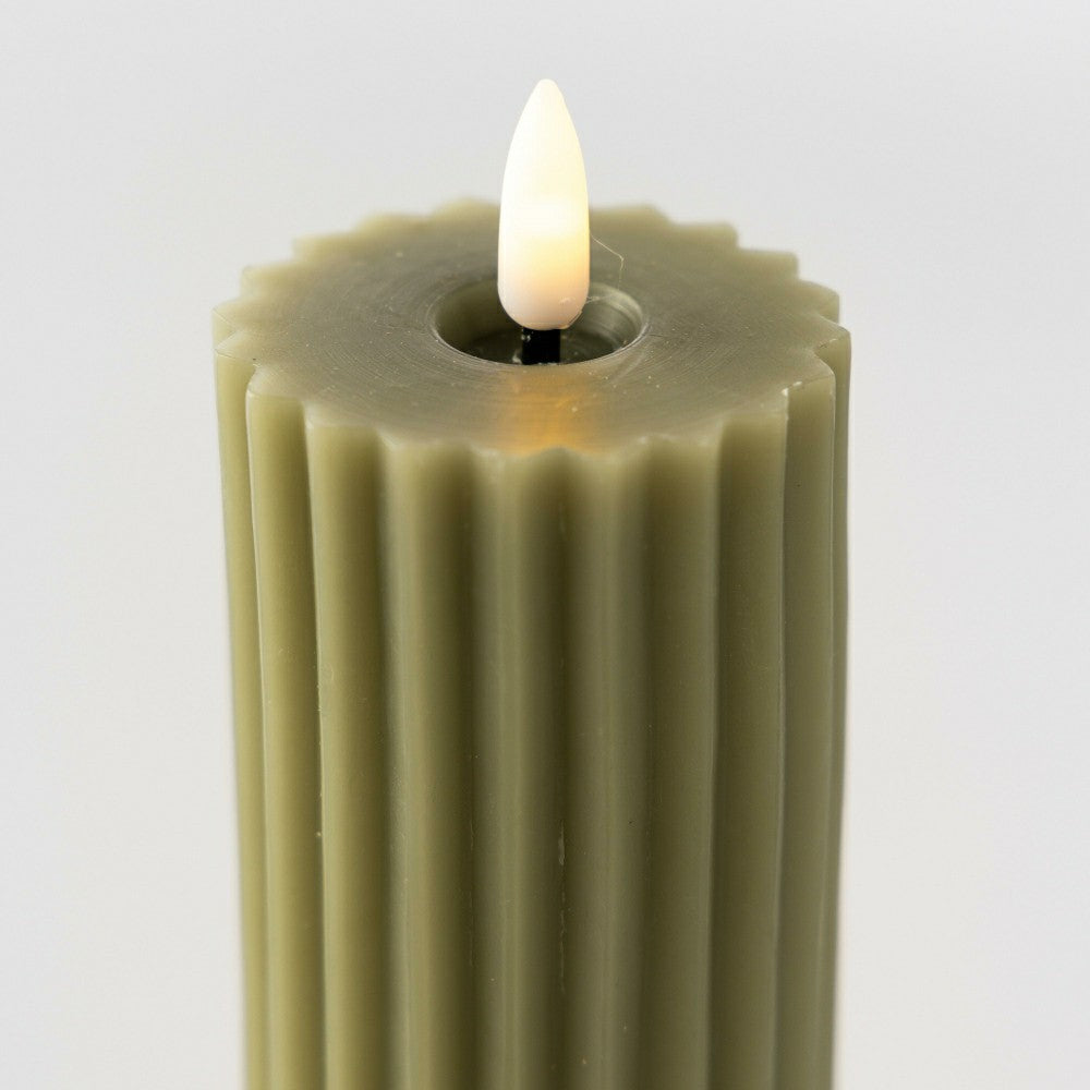 Tall LED Carved Candle | Plow & Hearth