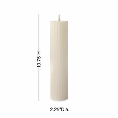 Tall LED Carved Candle | Plow & Hearth