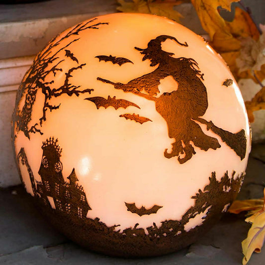 Halloween Glowing Luminary Globe | Plow & Hearth