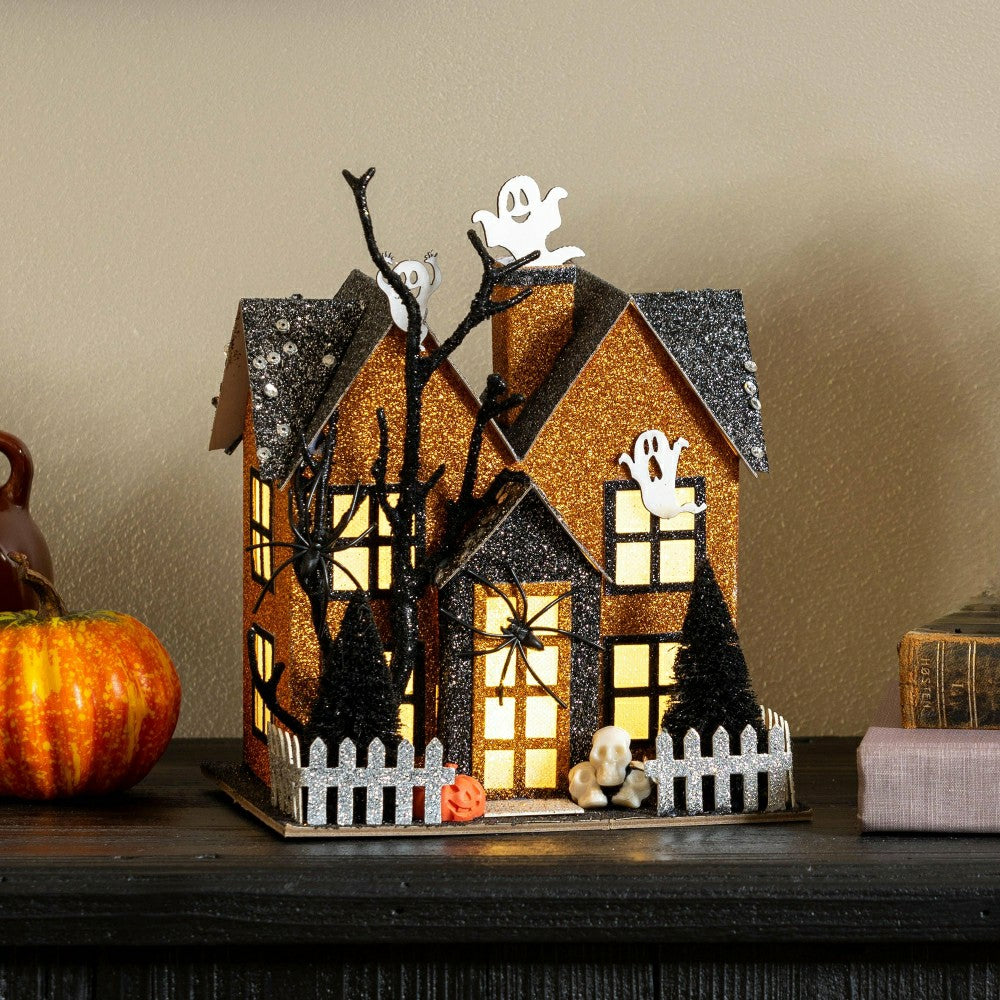 Haunted House LED Table Décor, 8.25"H | Plow & Hearth