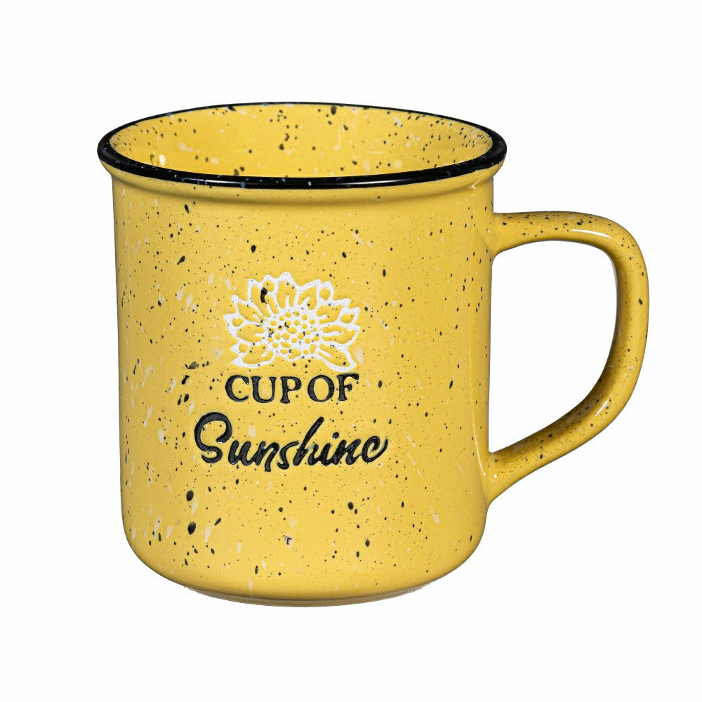 Harvest Blossom Cup Of Sunshine Ceramic Cup, 12oz | Plow & Hearth