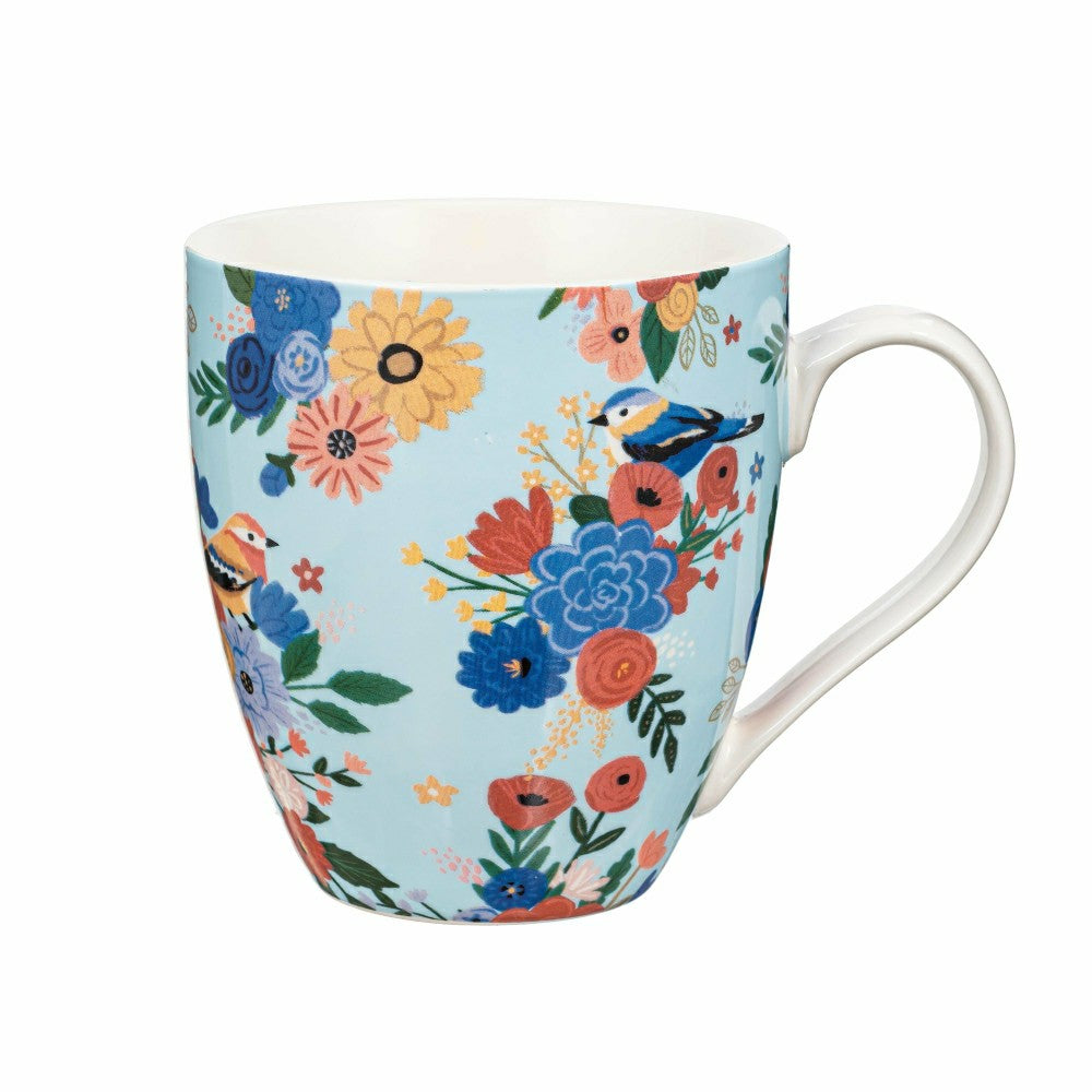 Bursting Blossoms Ceramic Cup O' Java, 17oz, Gift Box | Plow & Hearth