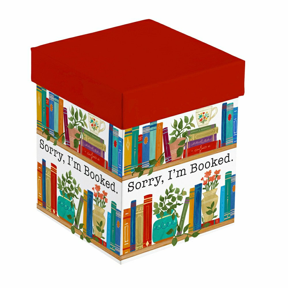 Coffee Cup Ceramic Cup O' Java, Sorry I'm Booked, 17oz, Gift Box | Plow & Hearth