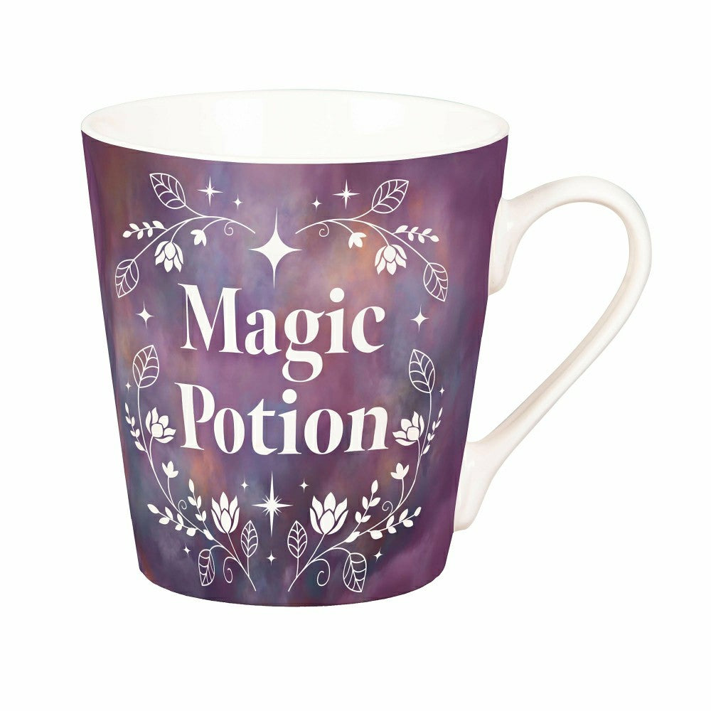 Magic Potion Ceramic Cup Flare Cup and Purple Socks Gift Set, 12oz, Gi | Plow & Hearth
