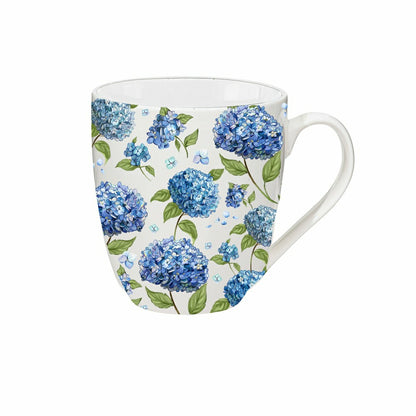 VivaStyle Coffee Cup Ceramic Cup O' Java, Hydrangea, 17oz, Gift Box | Plow & Hearth