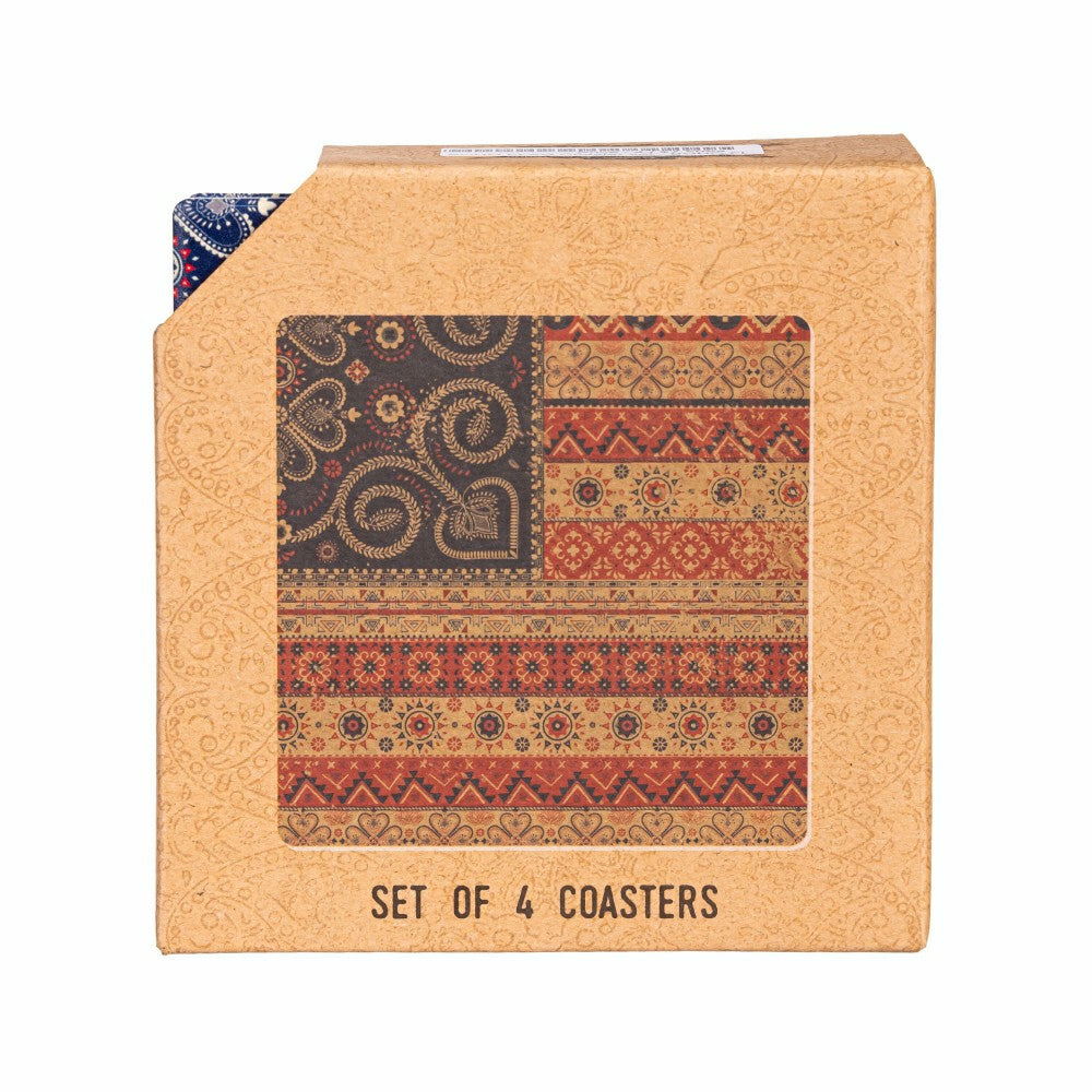 Americana BOHO by JG, Set Of 4 Coasters | Plow & Hearth