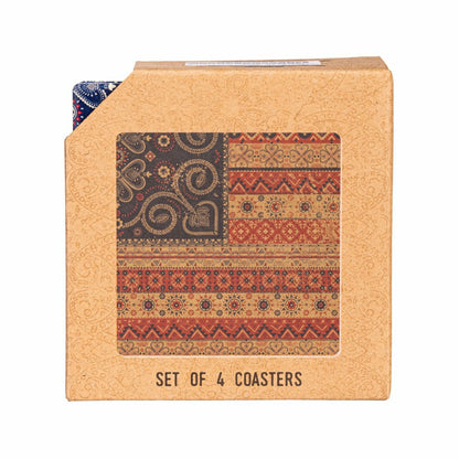 Americana BOHO by JG, Set Of 4 Coasters | Plow & Hearth