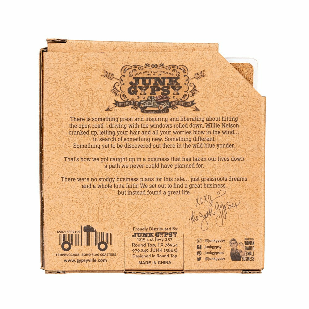 Americana BOHO by JG, Set Of 4 Coasters | Plow & Hearth