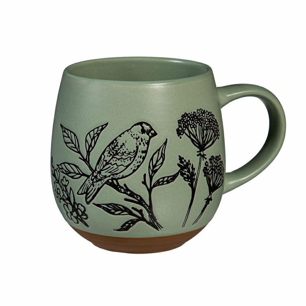 Artisan Series VII Green Ceramic Cup, 15oz, Giftbox | Plow & Hearth