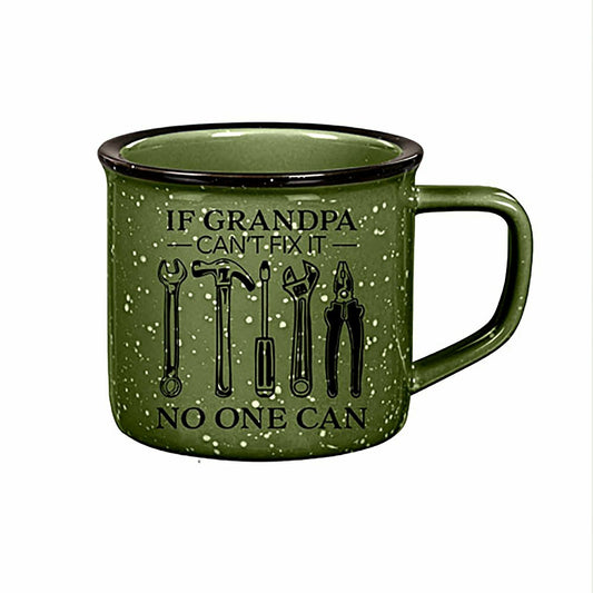 Grandpa Green Ceramic Cozy Cup, 15oz, Gift Box | Plow & Hearth
