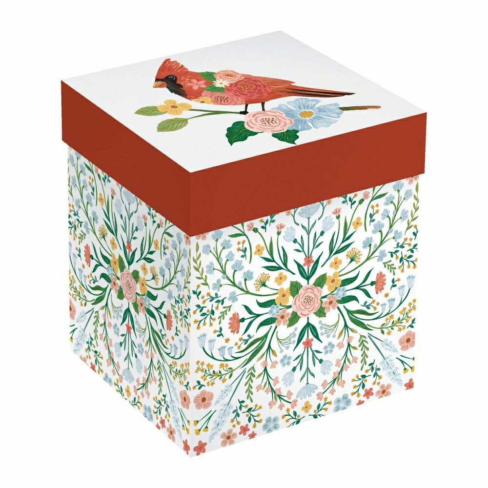 Cottage Garden Coffee Cup Ceramic Cup O' Java, Cardinal, 17oz, Gift Bo | Plow & Hearth