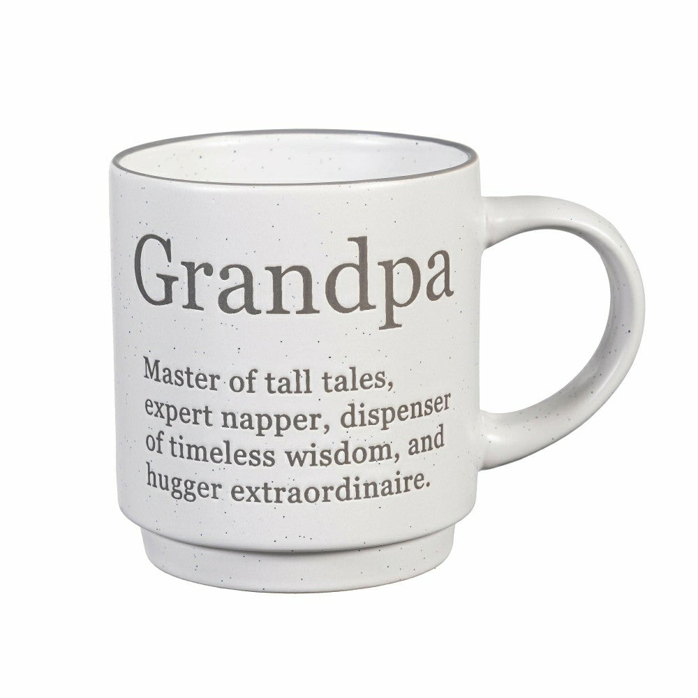 Heart of the Home Coffee Cup Funny Title Series Ceramic Cup, Grandpa,  | Plow & Hearth