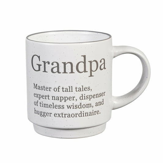 Heart of the Home Coffee Cup Funny Title Series Ceramic Cup, Grandpa,  | Plow & Hearth
