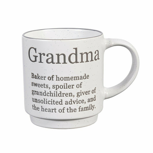 Heart of the Home Coffee Cup Funny Title Series Ceramic Cup, Grandma,  | Plow & Hearth