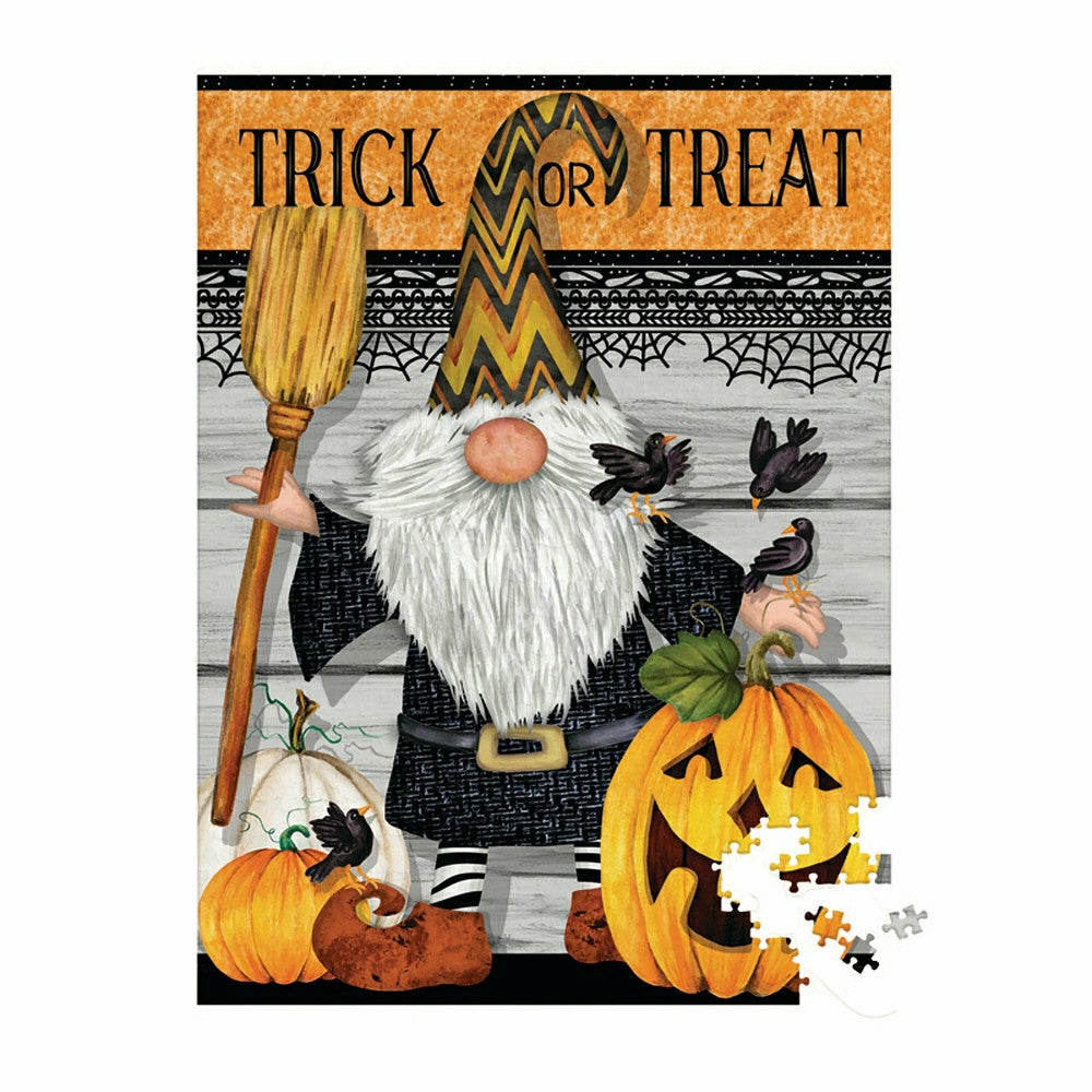 Haunted House 17 OZ Ceramic Cup and Puzzle Gift Set, Trick Or Treat Gn | Plow & Hearth