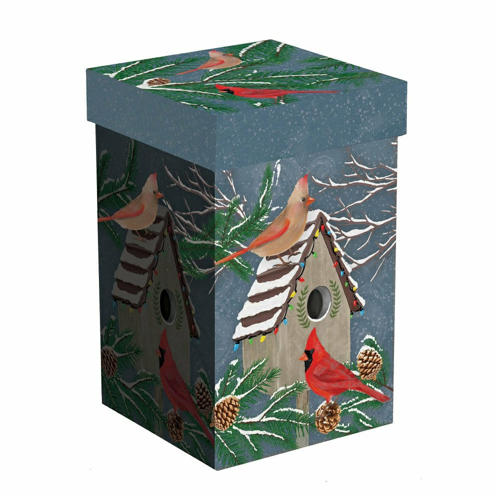 Snowbirds Travel Cup Ceramic Perfect Cup, Cardinal Home, 17oz, Gift Bo | Plow & Hearth