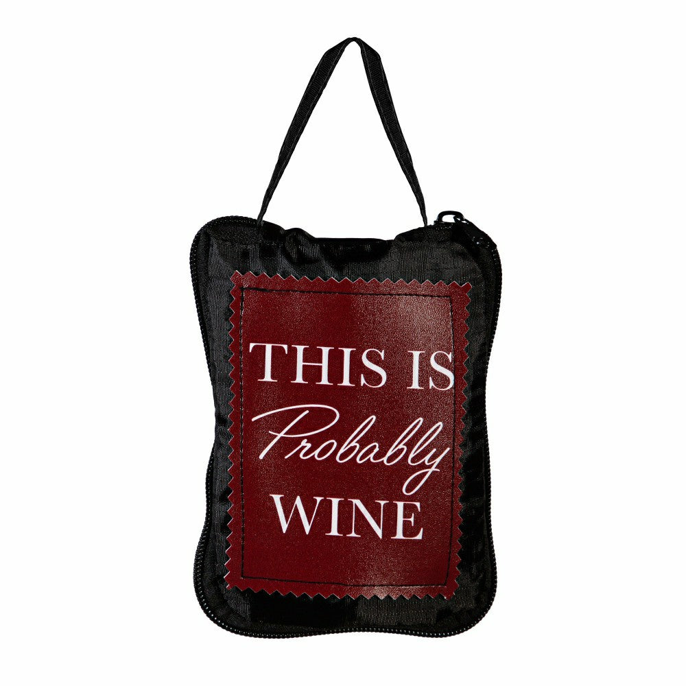This Is Probably Wine Ceramic Perfect Cup and Compact Tote Giftset, 17 | Plow & Hearth