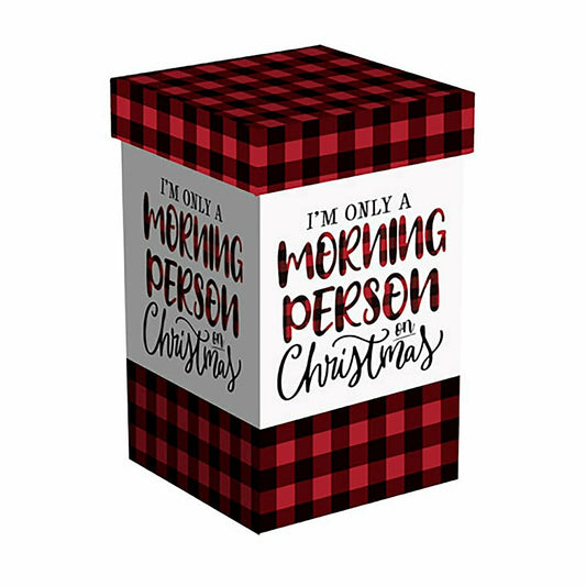 Ceramic FLOMO 360 Travel Cup, 17 oz., I'm only a morning person on Chr | Plow & Hearth
